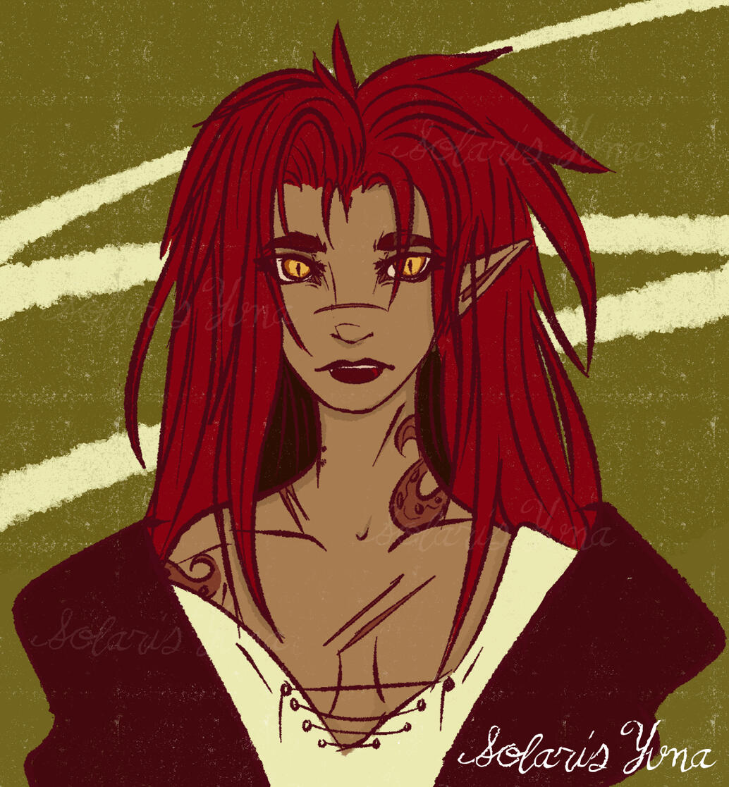 Concept art of persona SolarisYuna